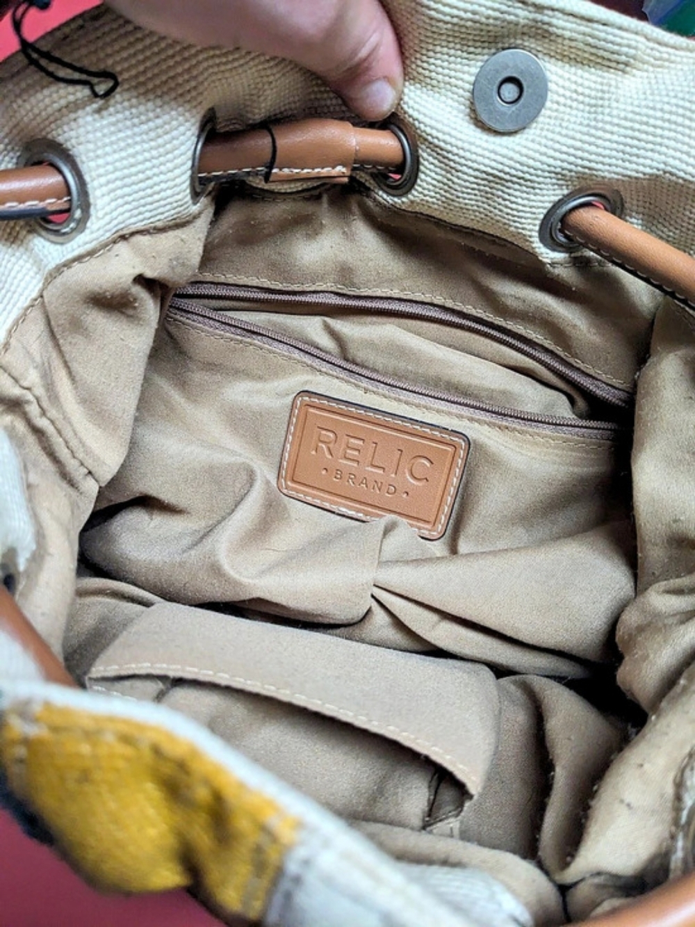 Relic Multicolor Striped Canvas Tote Bag - Picture 3 of 6